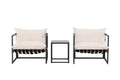 Messina loungegrupp svart/beige