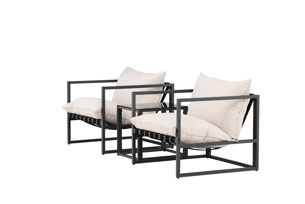Messina loungegrupp svart/beige