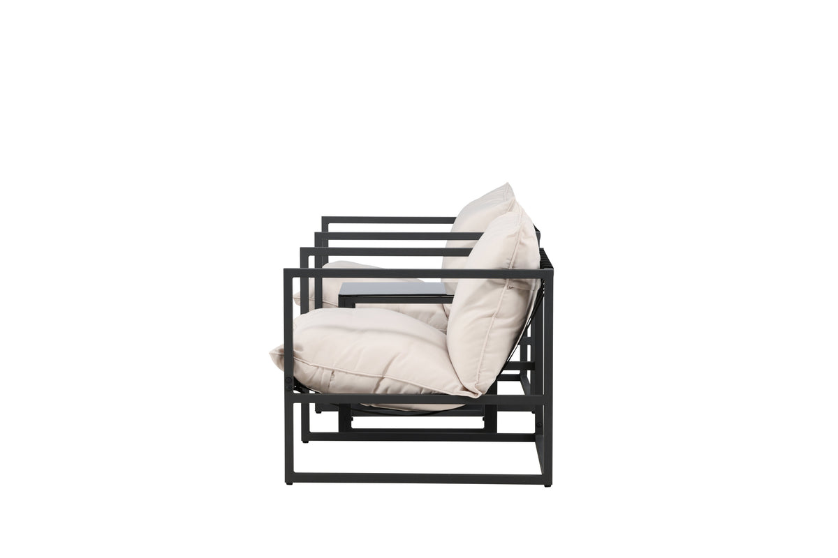 Messina loungegrupp svart/beige