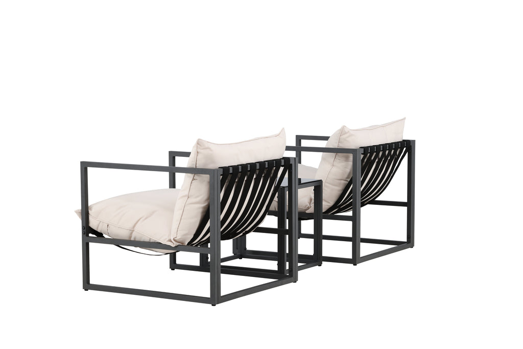 Messina loungegrupp svart/beige