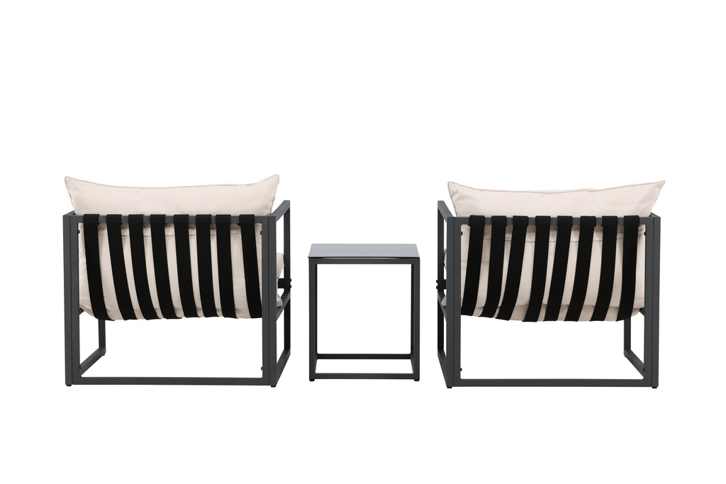 Messina loungegrupp svart/beige