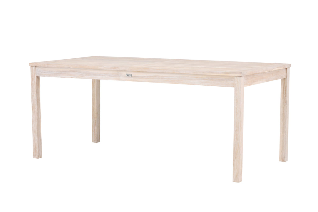 Kenya matbord 90x180 cm vitlaserad teak