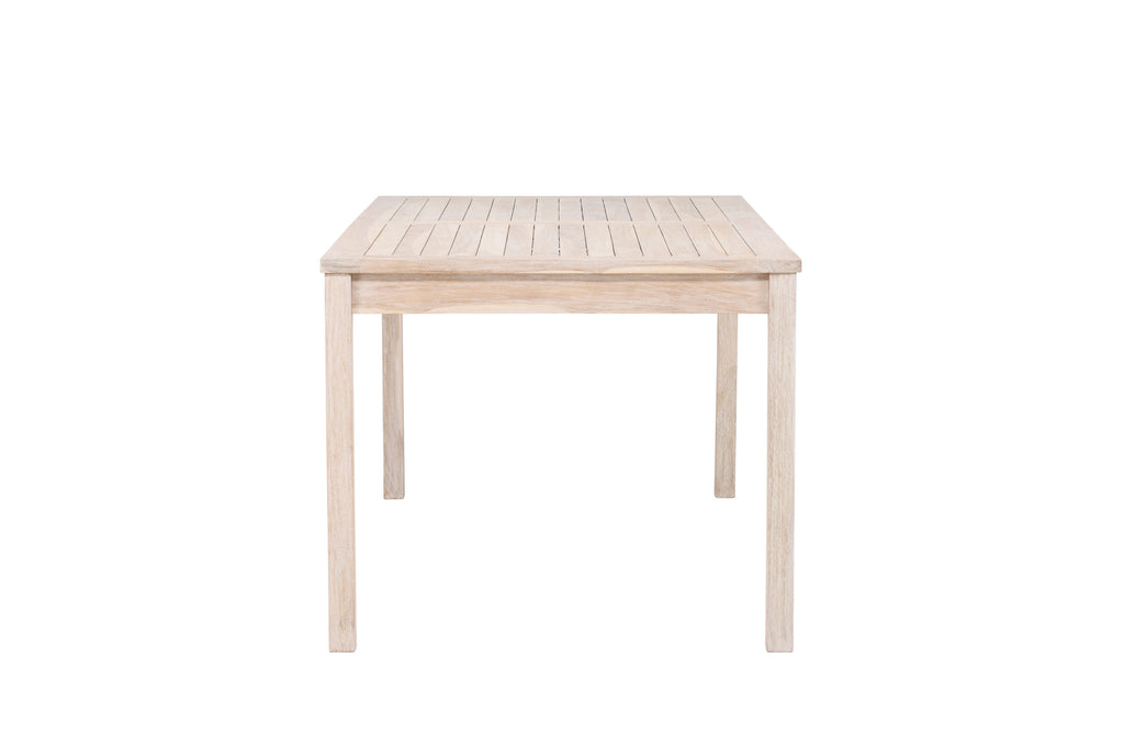 Kenya matbord 90x180 cm vitlaserad teak