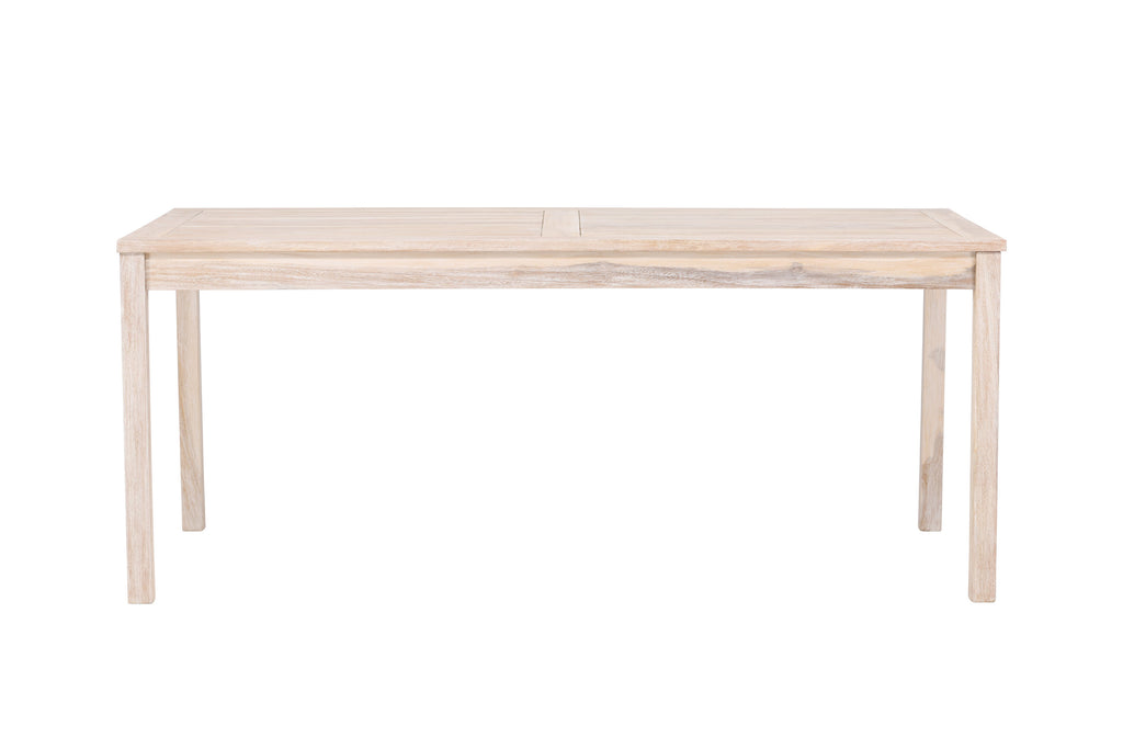 Kenya matbord 90x180 cm vitlaserad teak