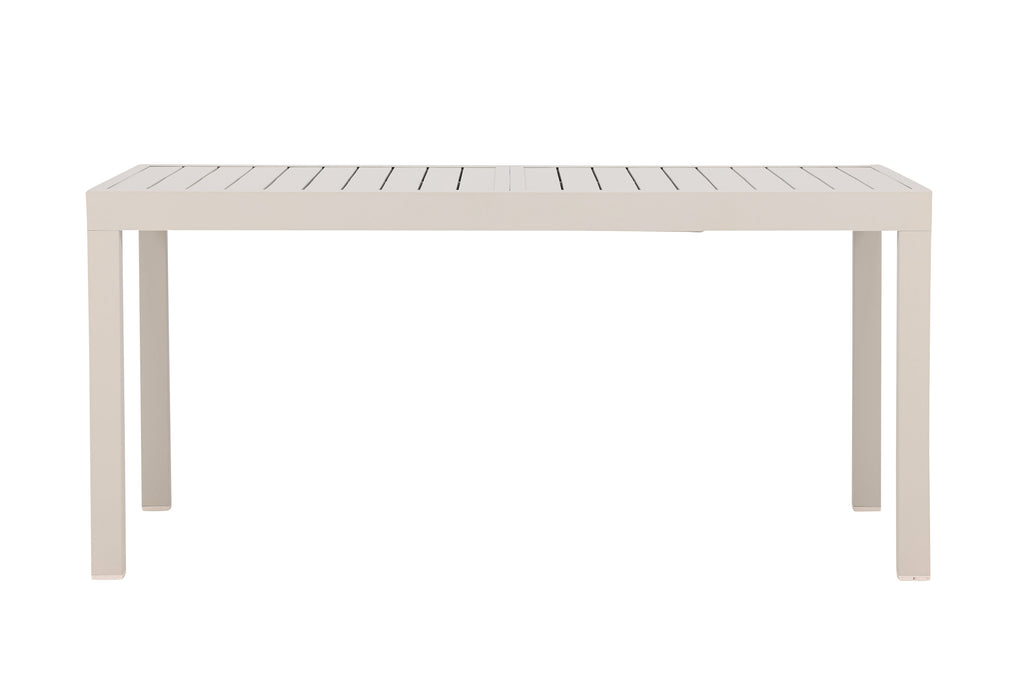 Capo förlängningsbart matbord 160/240x100x75 cm beige aluminium