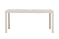 Capo förlängningsbart matbord 160/240x100x75 cm beige aluminium