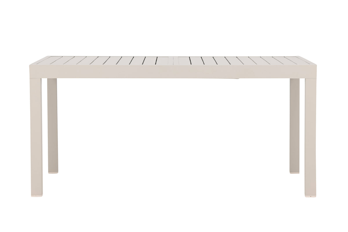 Capo förlängningsbart matbord 160/240x100x75 cm beige aluminium