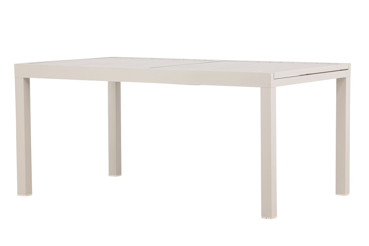 Capo förlängningsbart matbord 160/240x100x75 cm beige aluminium