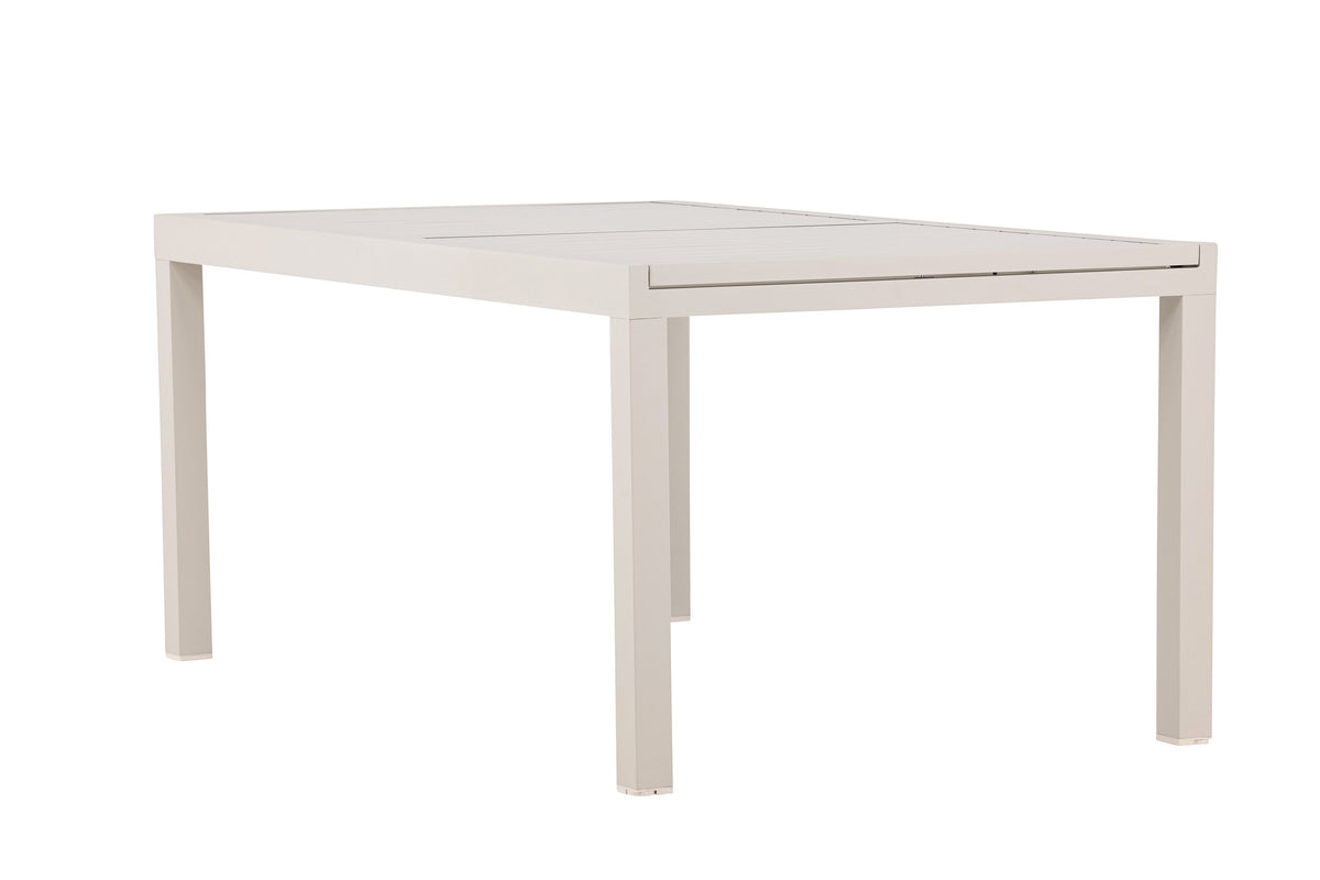 Capo förlängningsbart matbord 160/240x100x75 cm beige aluminium