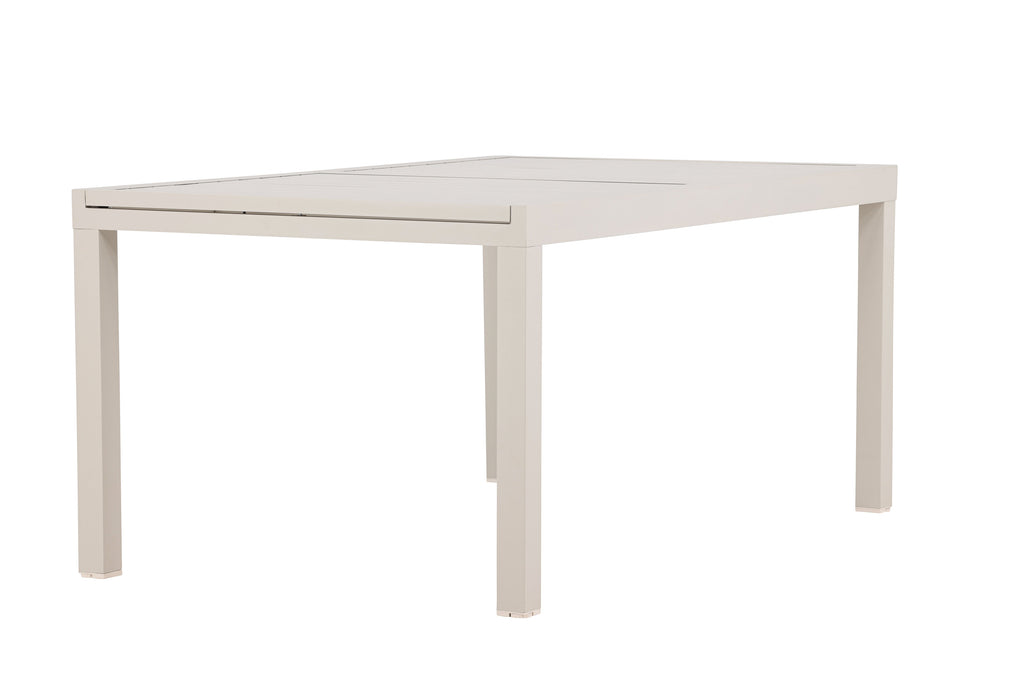 Capo förlängningsbart matbord 160/240x100x75 cm beige aluminium
