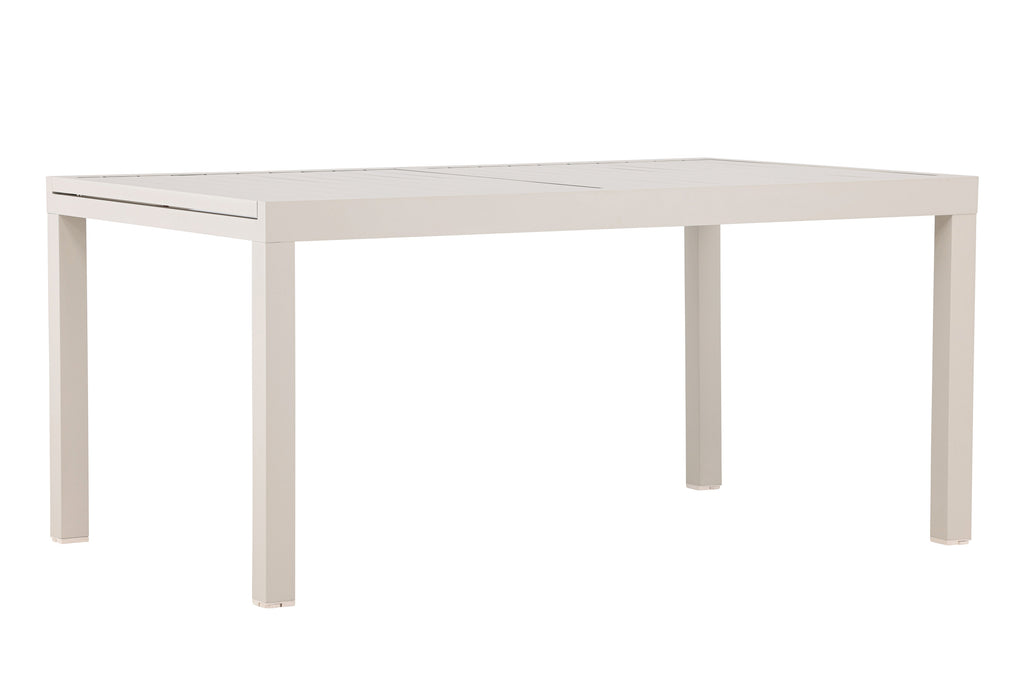 Capo förlängningsbart matbord 160/240x100x75 cm beige aluminium