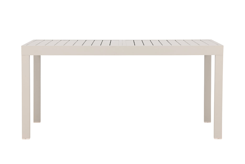 Capo förlängningsbart matbord 160/240x100x75 cm beige aluminium
