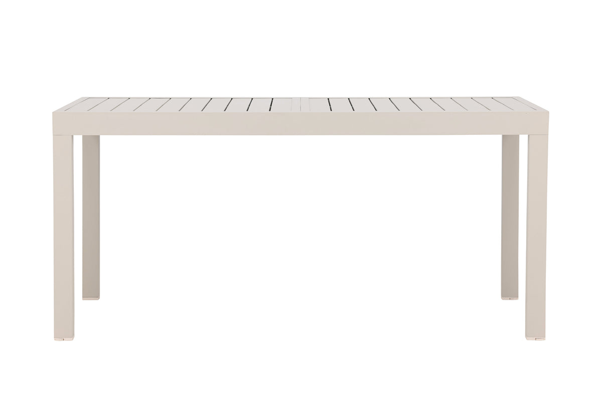 Capo förlängningsbart matbord 160/240x100x75 cm beige aluminium