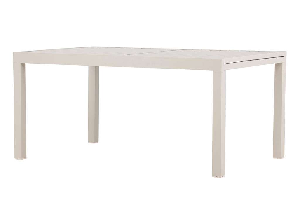 Capo förlängningsbart matbord 160/240x100x75 cm beige aluminium