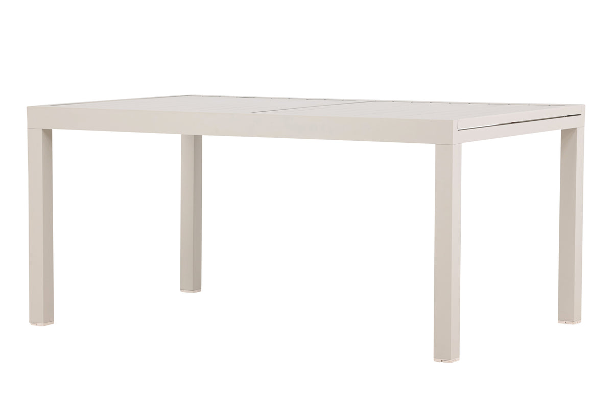 Capo förlängningsbart matbord 160/240x100x75 cm beige aluminium