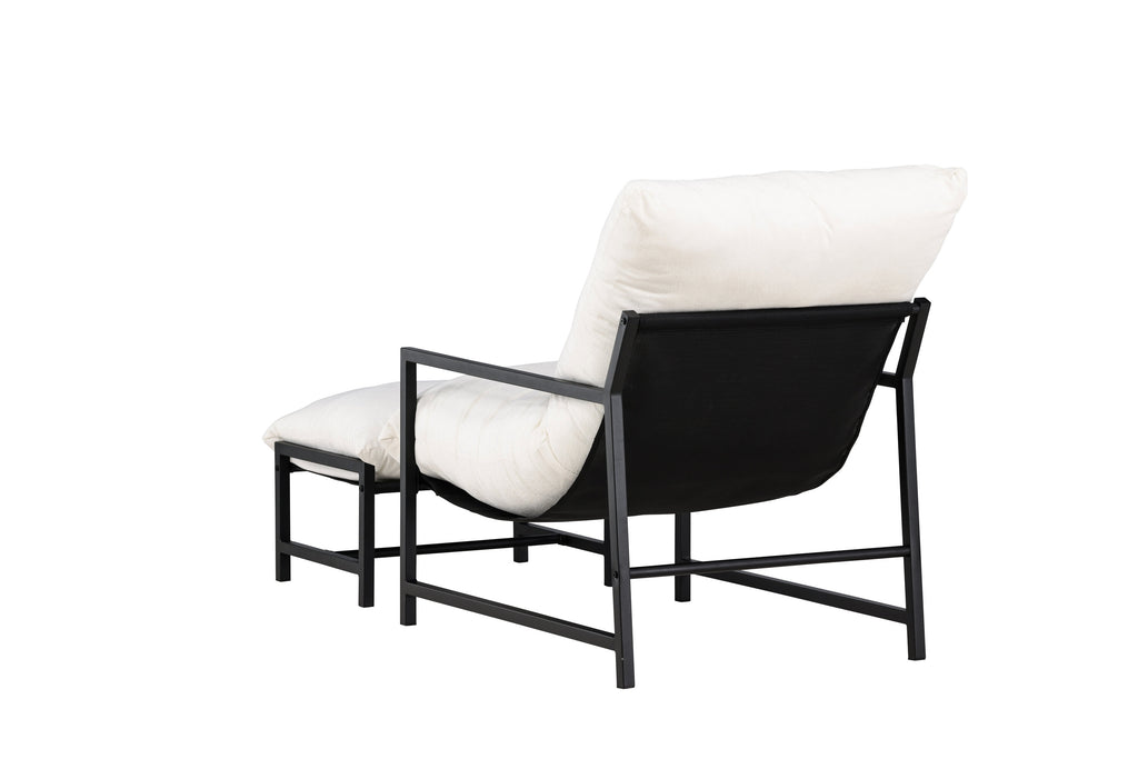 Corso vilfåtölj svart/beige