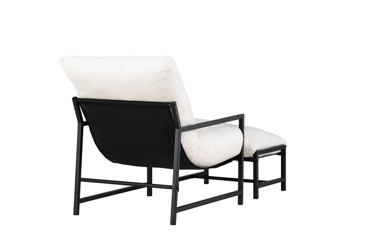 Corso vilfåtölj svart/beige