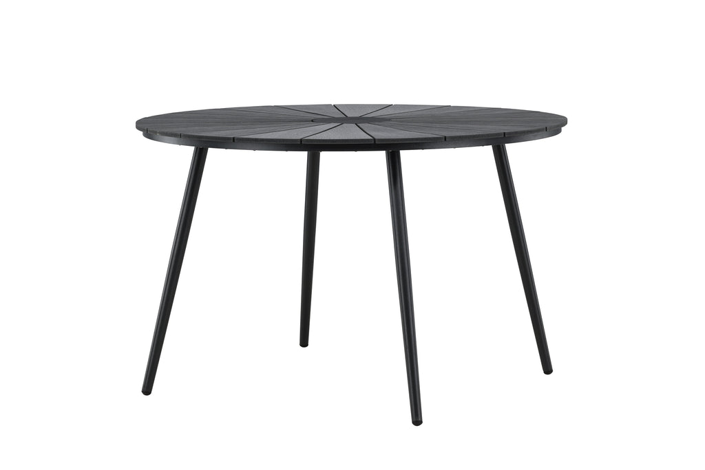 San Vito runt matbord Ø120 cm svart