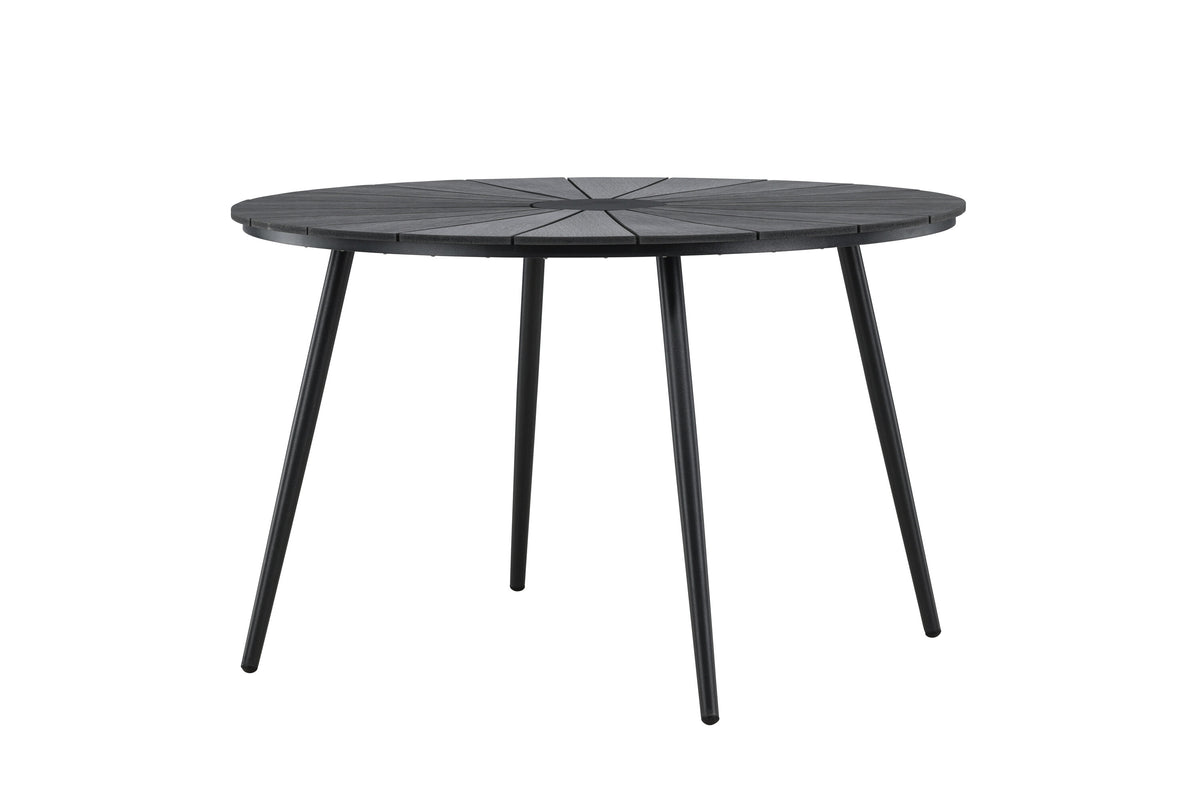 San Vito runt matbord Ø120 cm svart