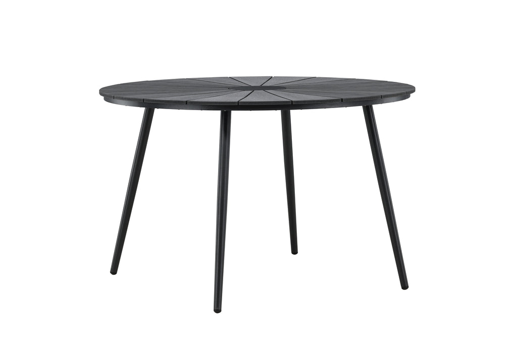 San Vito runt matbord Ø120 cm svart