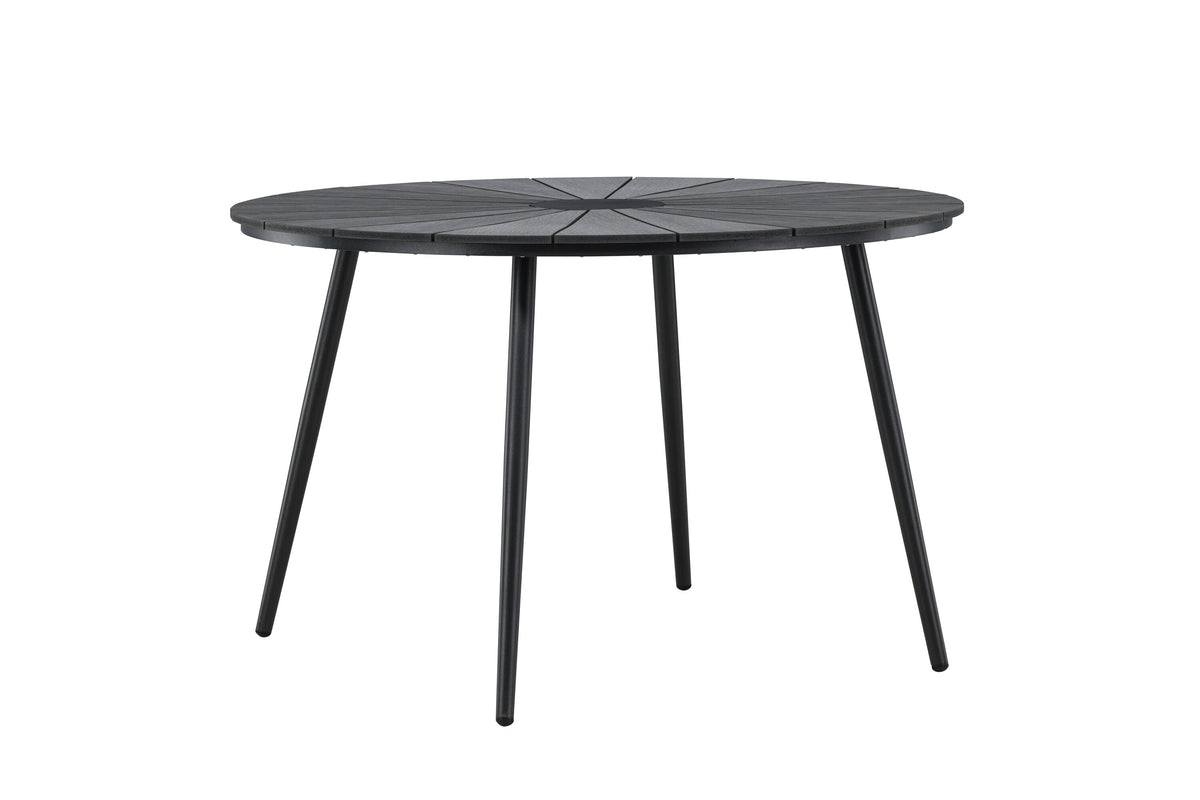 San Vito runt matbord Ø120 cm svart