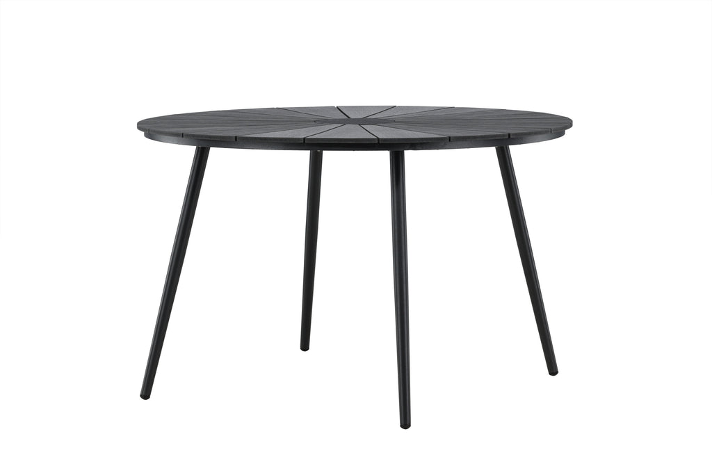 San Vito runt matbord Ø120 cm svart