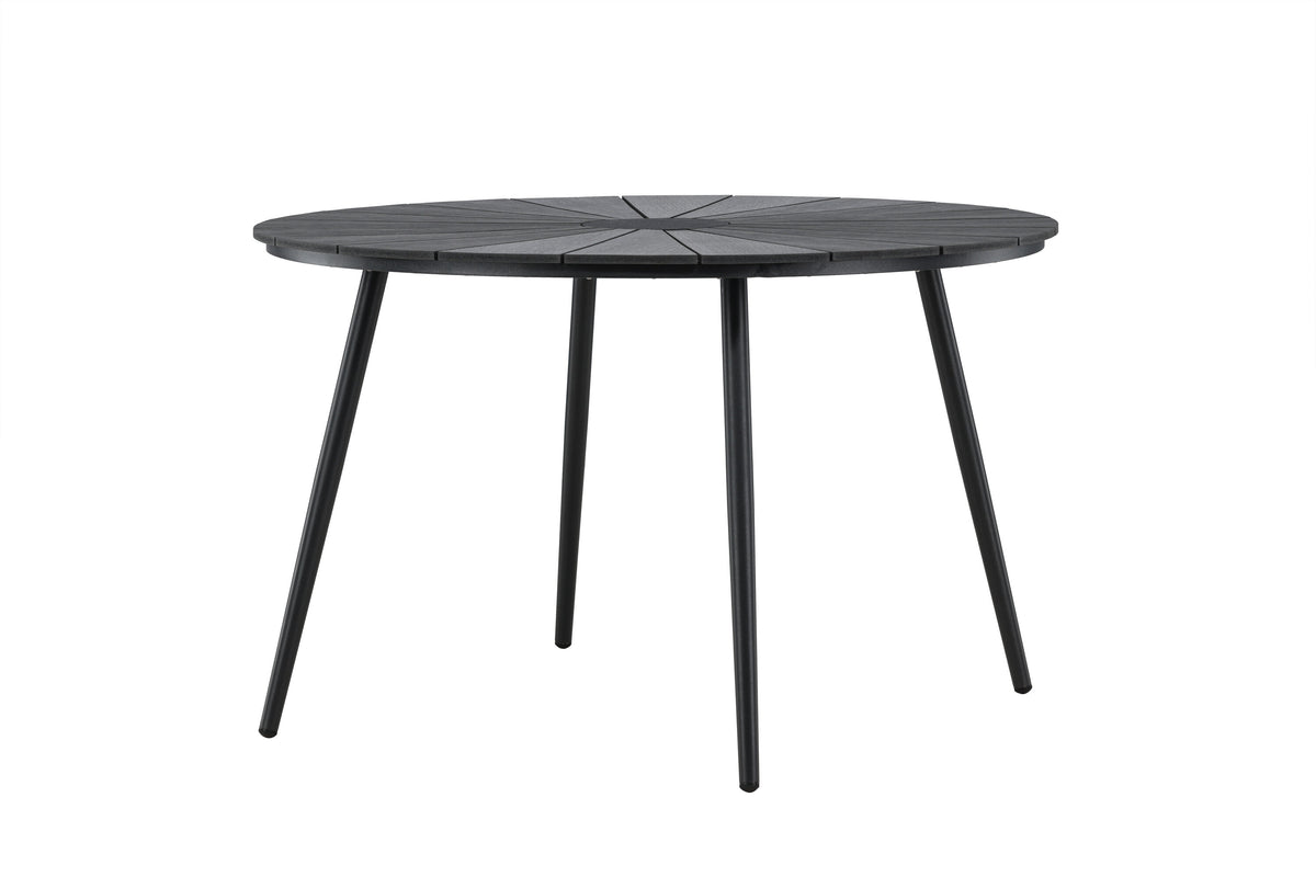 San Vito runt matbord Ø120 cm svart