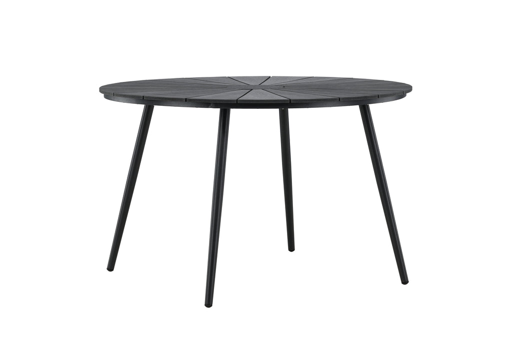 San Vito runt matbord Ø120 cm svart