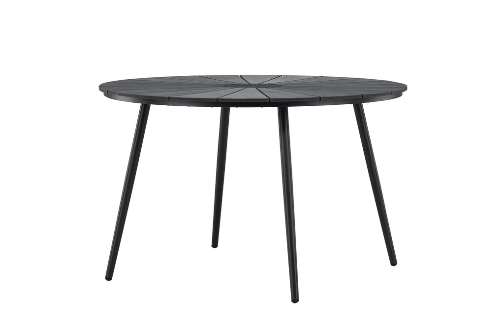 San Vito runt matbord Ø120 cm svart