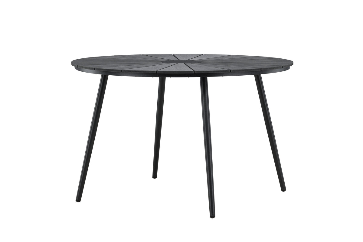 San Vito runt matbord Ø120 cm svart