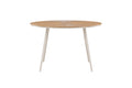San Vito runt matbord Ø120 cm beige/träimitation
