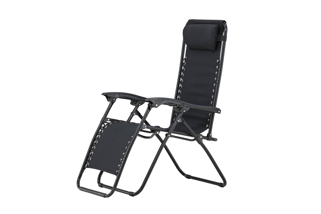 Vulcano solsäng 2-pack svart