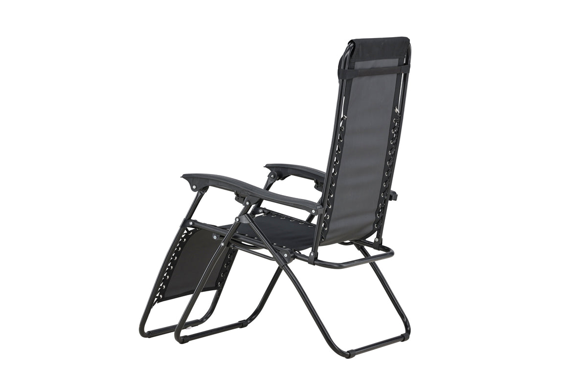 Vulcano solsäng 2-pack svart