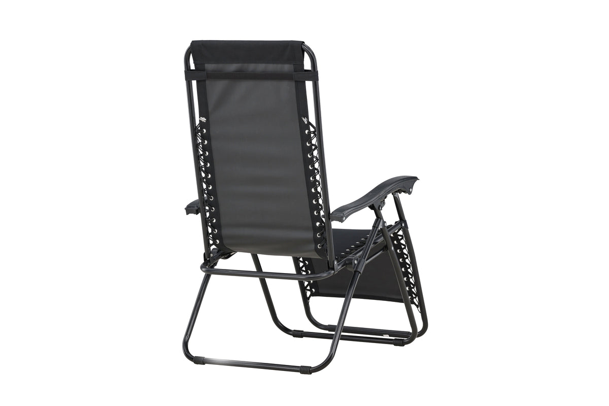 Vulcano solsäng 2-pack svart