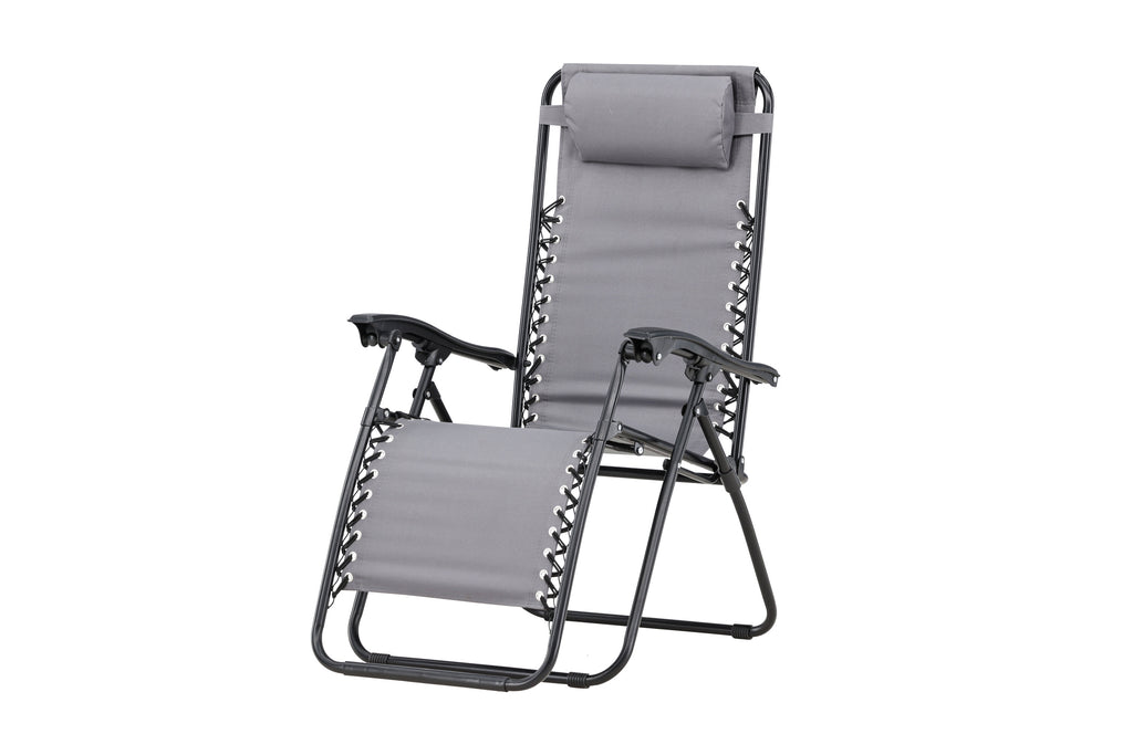 Vulcano solsäng 2-pack grå/svart