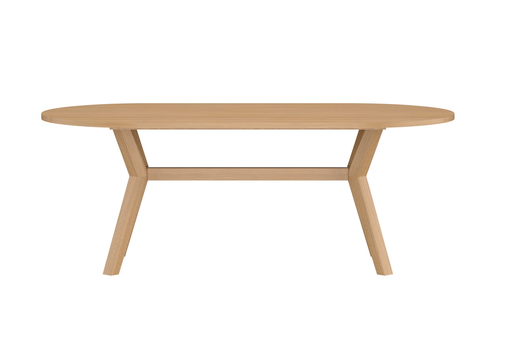 Kenya ovalt matbord 200x100x75 cm naturfärgad teak