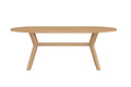 Kenya ovalt matbord 200x100x75 cm naturfärgad teak