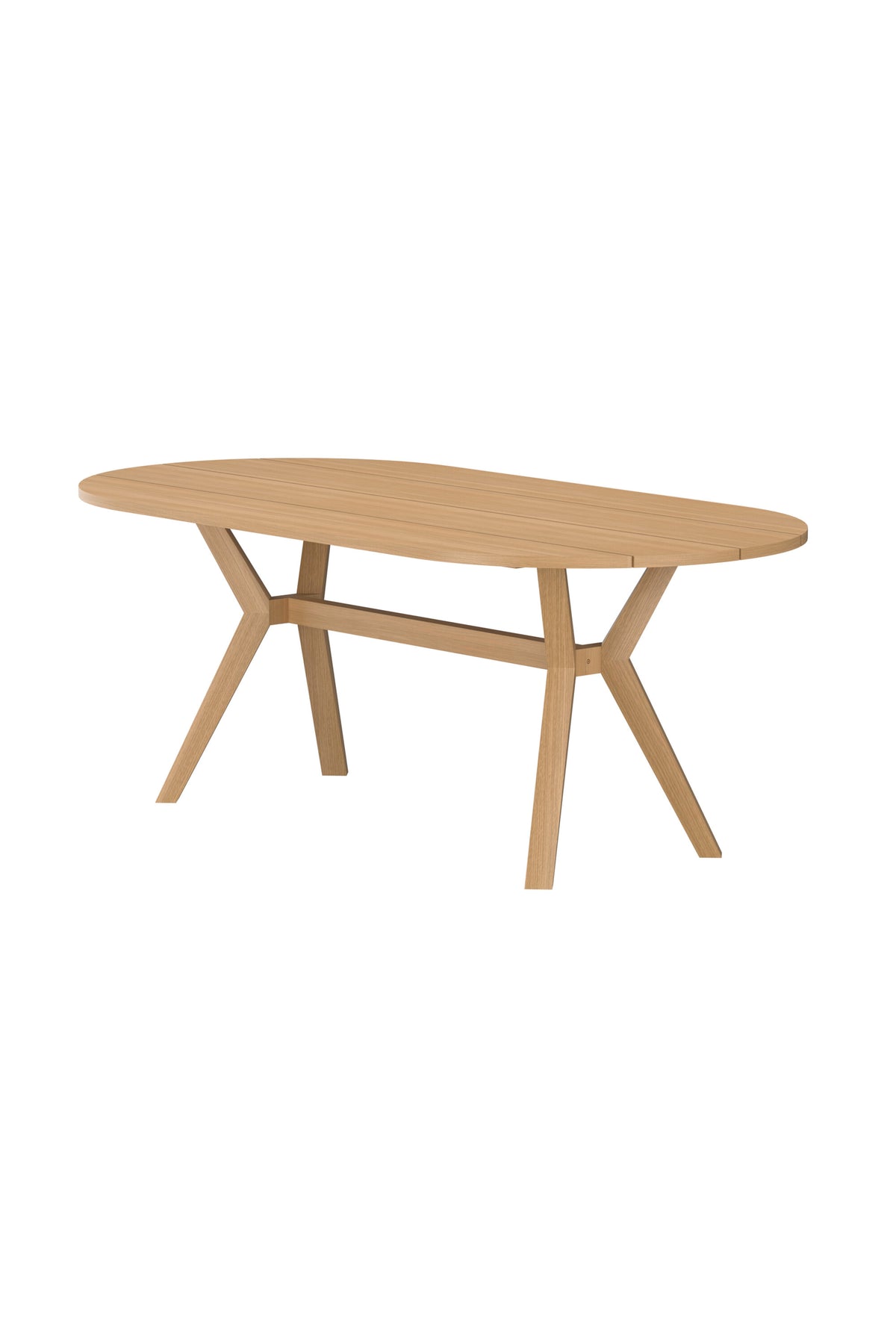 Kenya ovalt matbord 200x100x75 cm naturfärgad teak
