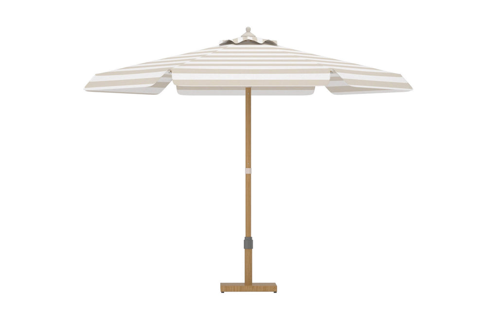 Cerox parasoll 270 cm beige/vitt