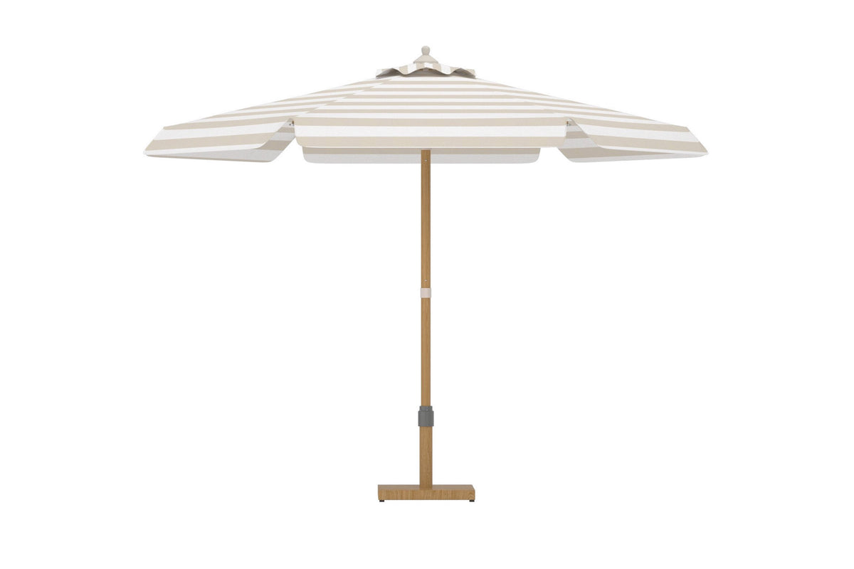 Cerox parasoll 270 cm beige/vitt