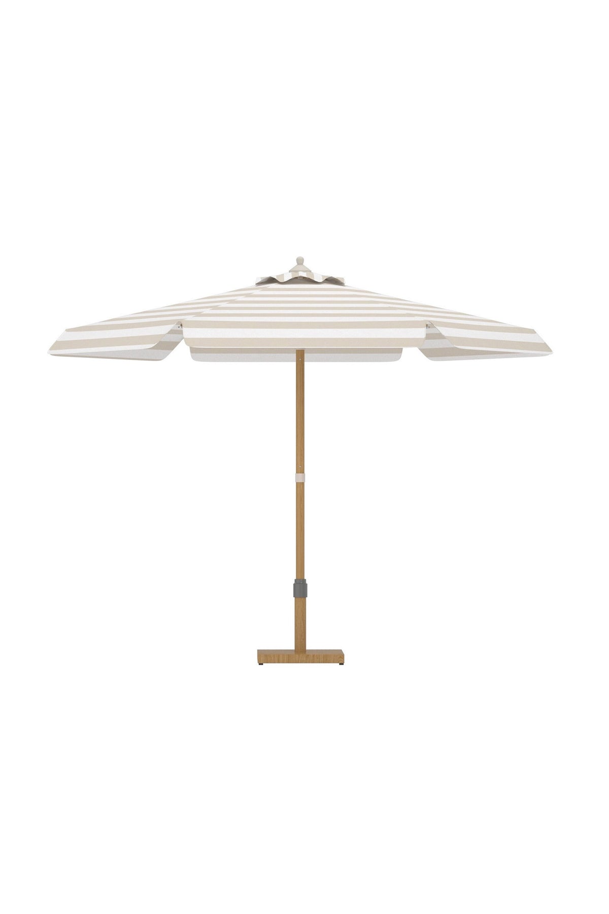Cerox parasoll 270 cm beige/vitt
