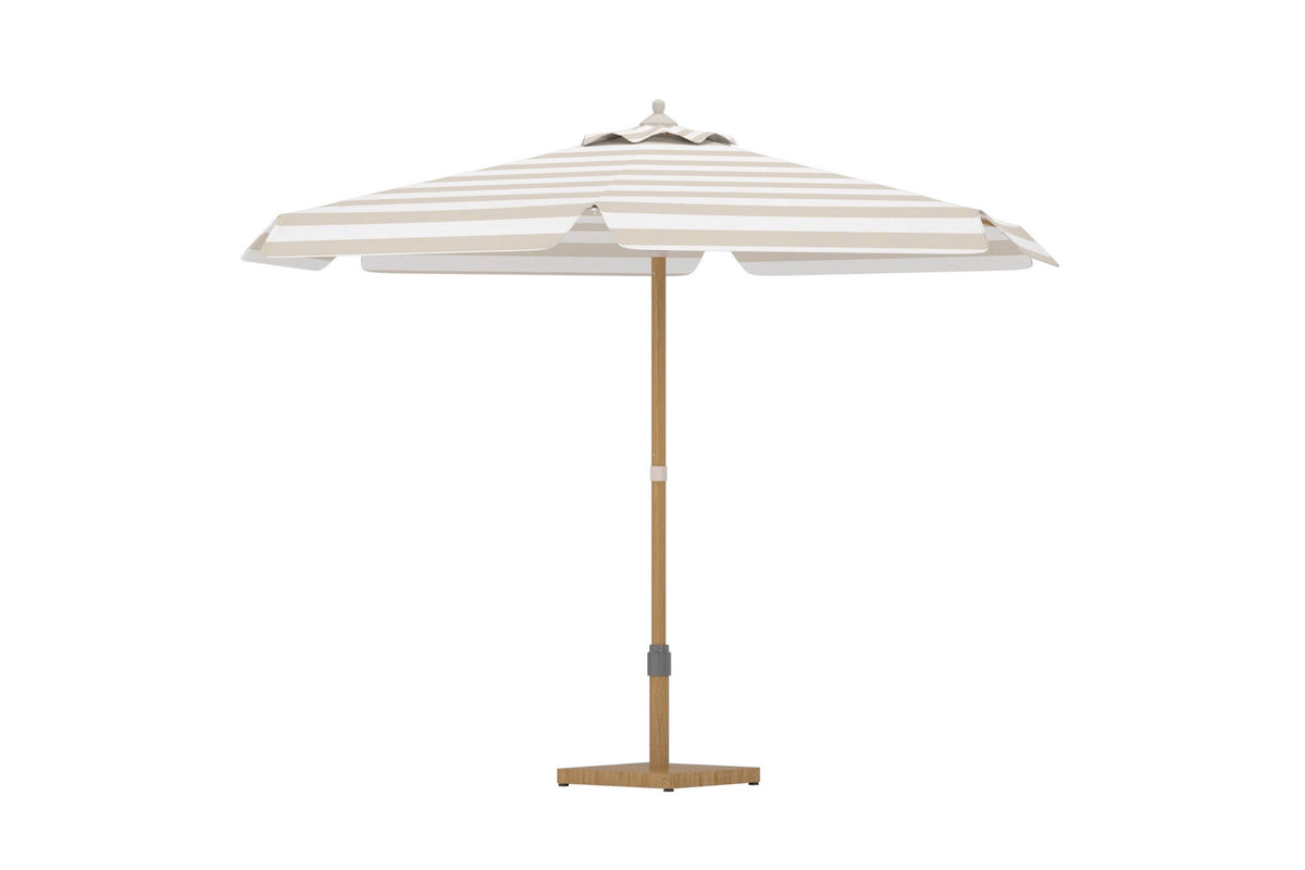 Cerox parasoll 270 cm beige/vitt