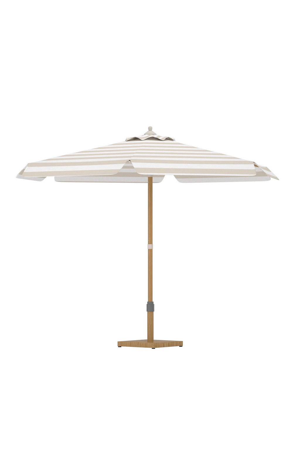 Cerox parasoll 270 cm beige/vitt