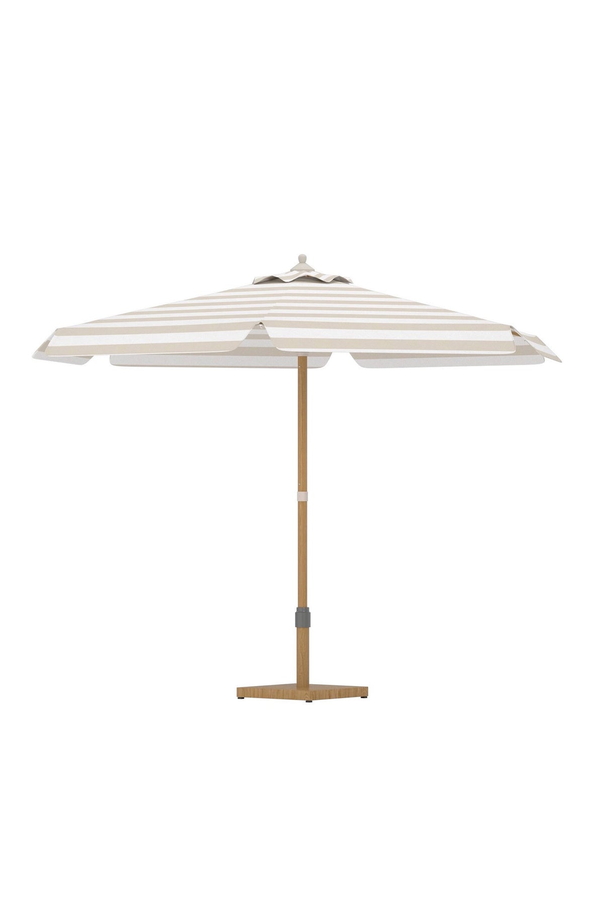Cerox parasoll 270 cm beige/vitt
