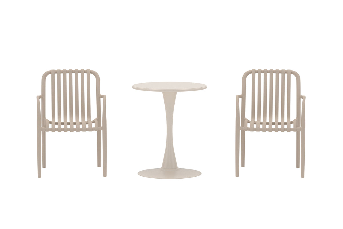Limnos cafégrupp Ø60x70 cm beige