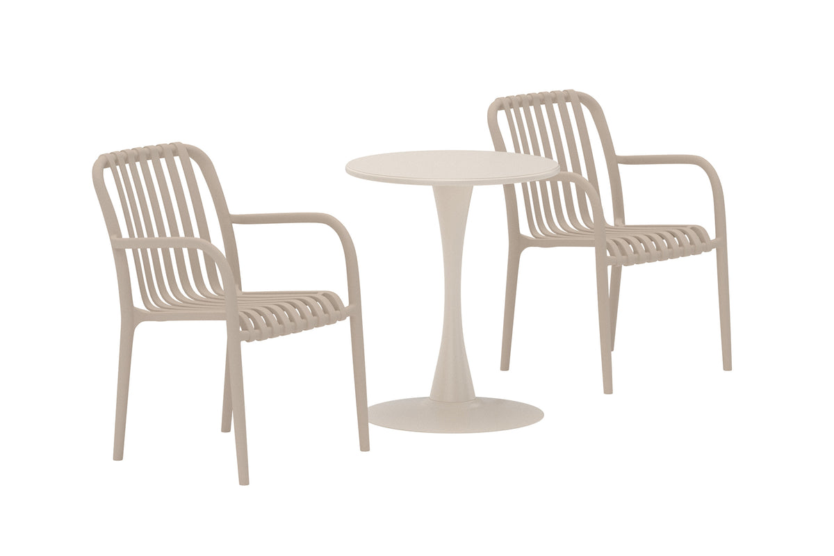 Limnos cafégrupp Ø60x70 cm beige