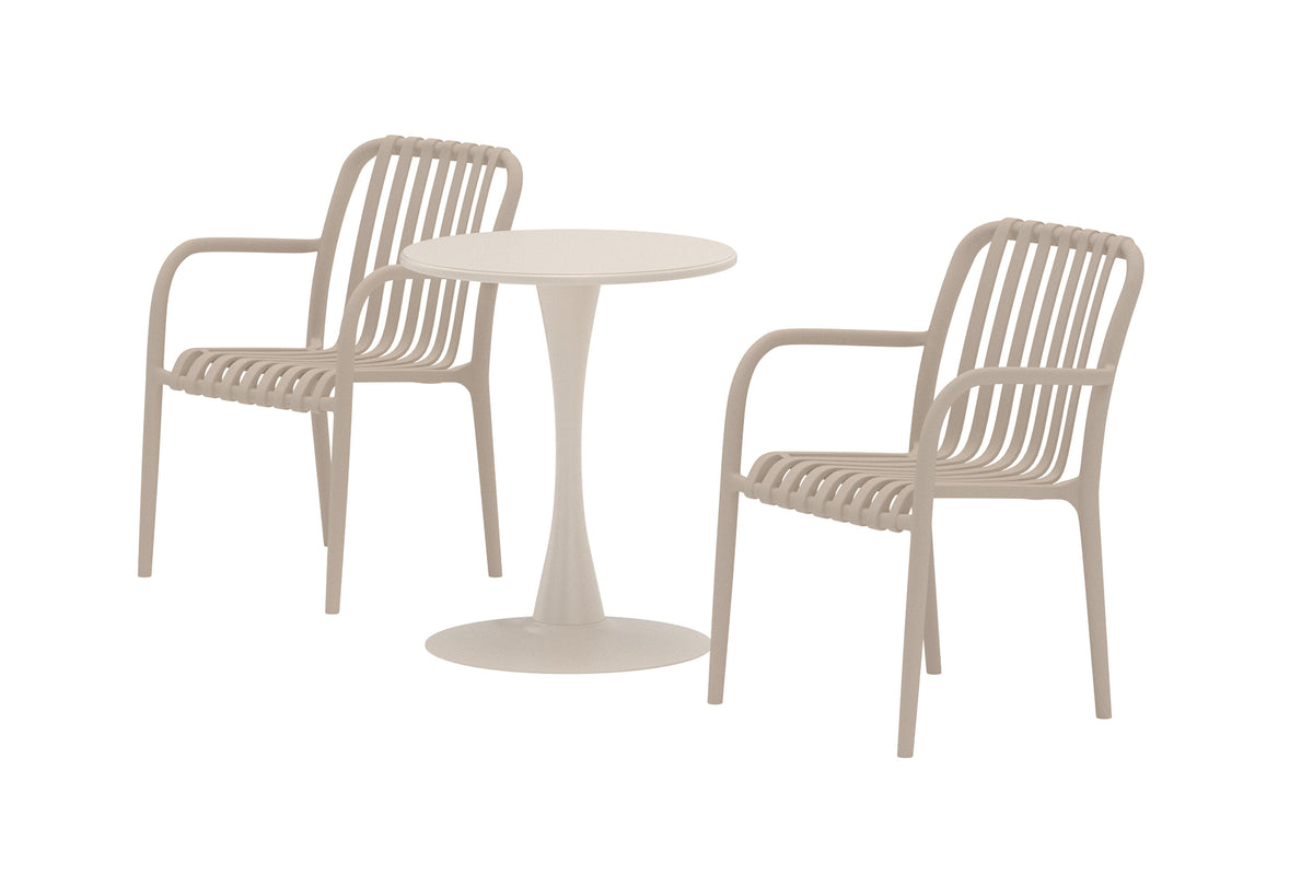 Limnos cafégrupp Ø60x70 cm beige