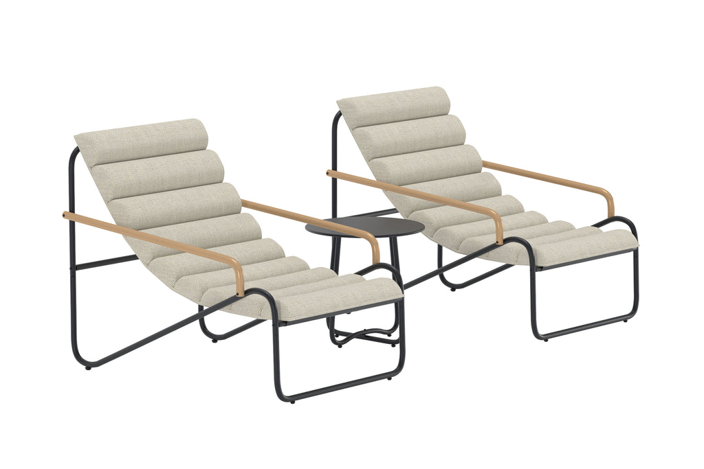 Ithaka loungegrupp antracitgrå/beige