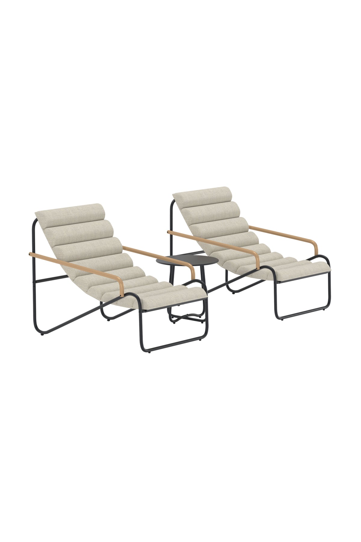 Ithaka loungegrupp antracitgrå/beige