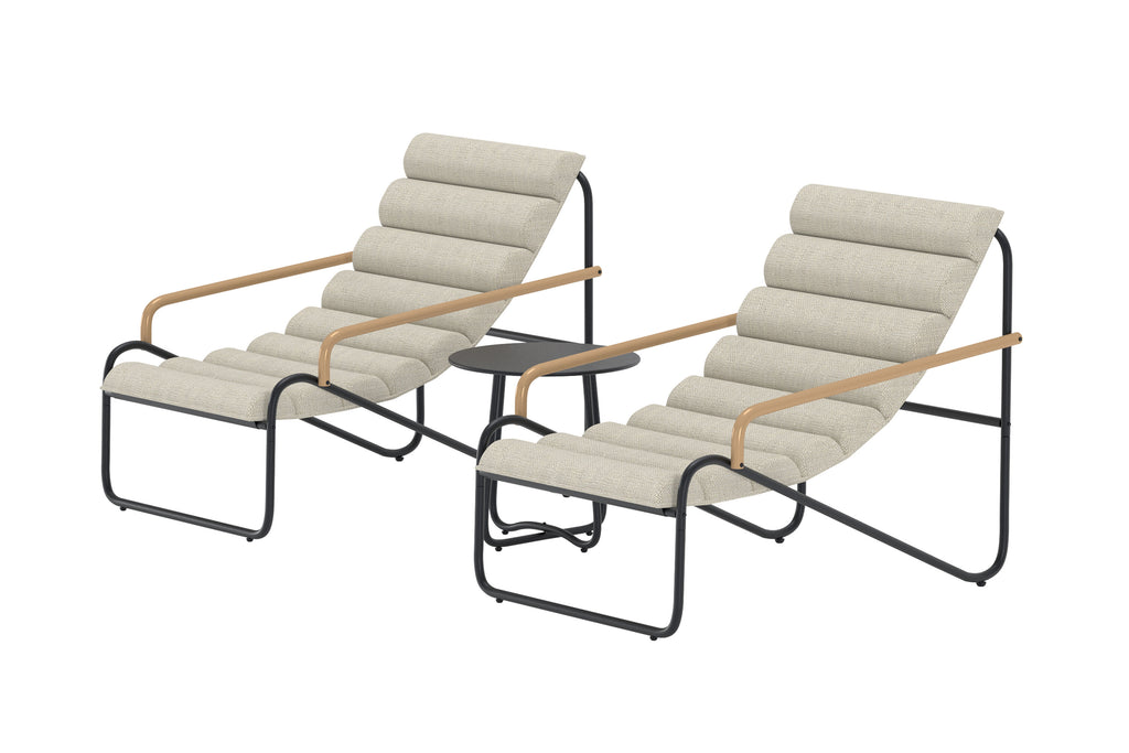 Ithaka loungegrupp antracitgrå/beige
